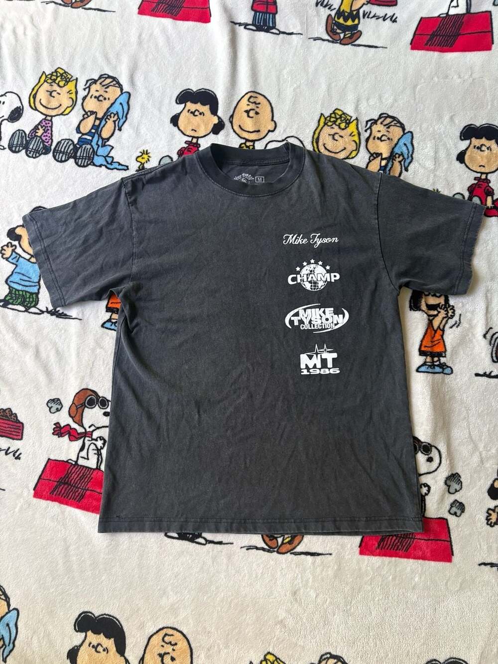 Mike Tyson Collection Heavyweight Champion Graphic T-Shirt Black Medium